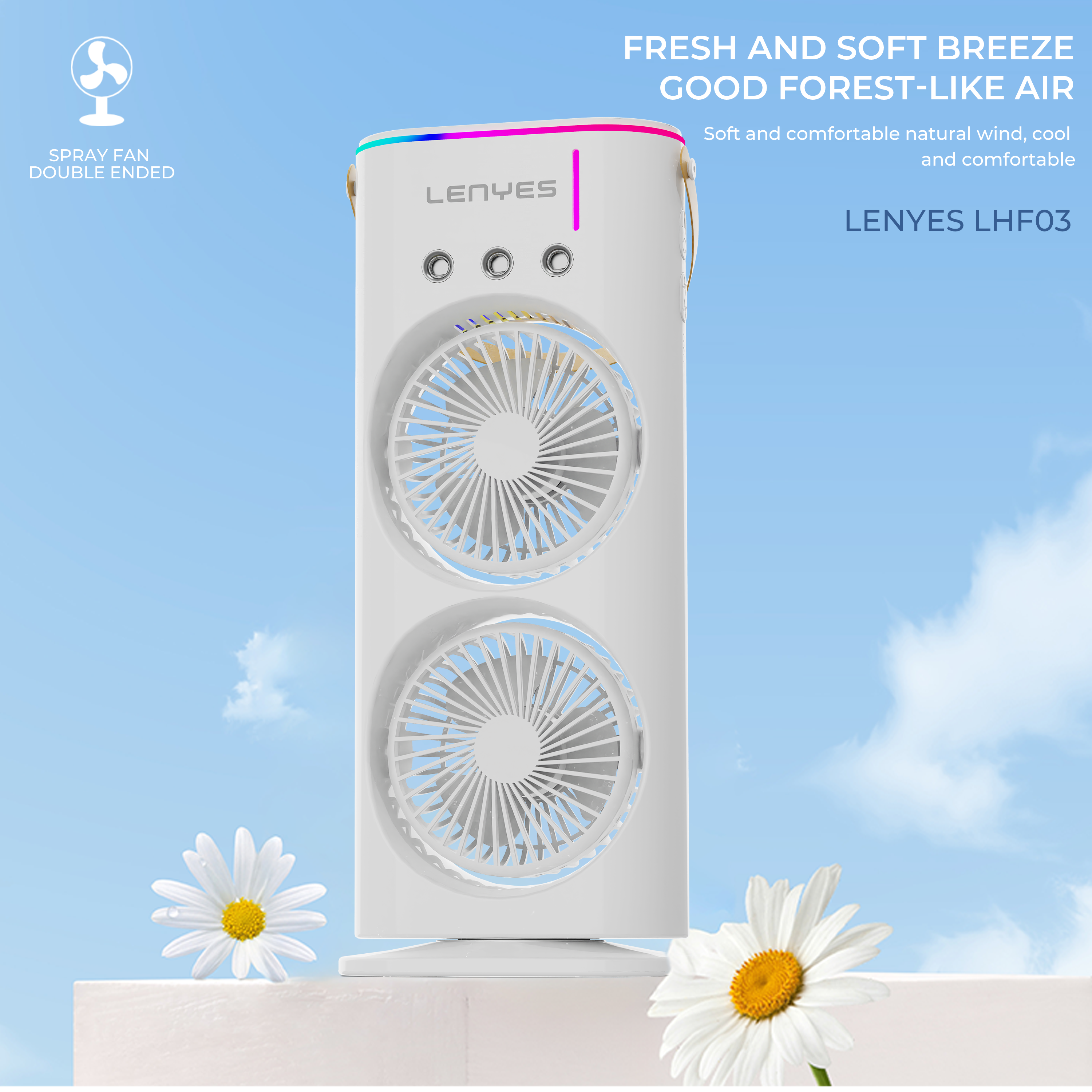 Lenyes LHF03 Rechargeable Portable Fan