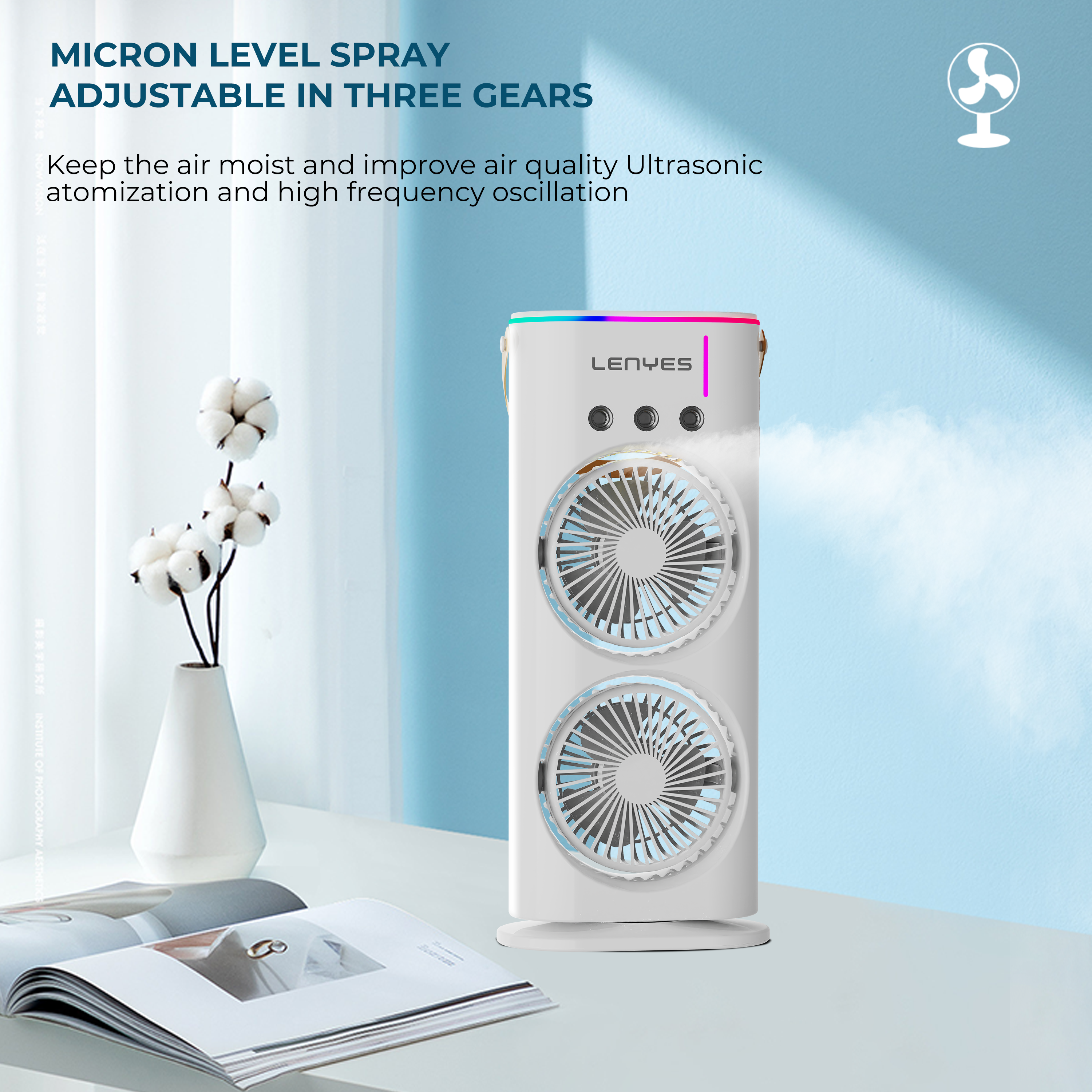 Lenyes LHF03 Rechargeable Portable Fan