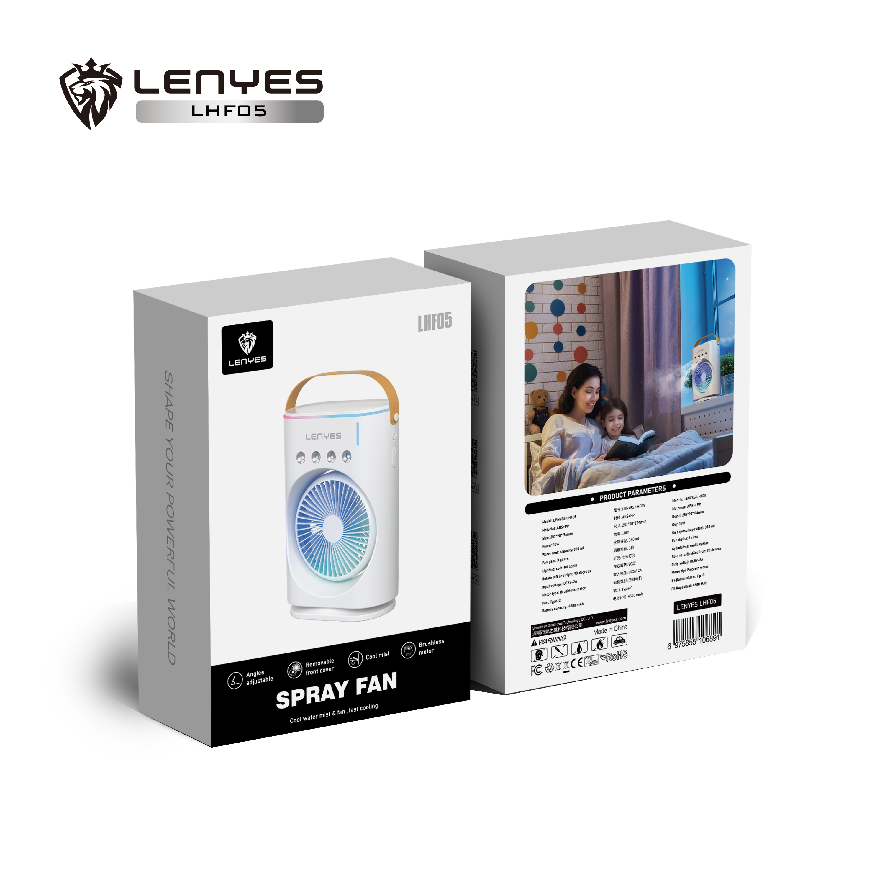 Lenyes LHF05 Rechargeable Portable Fan