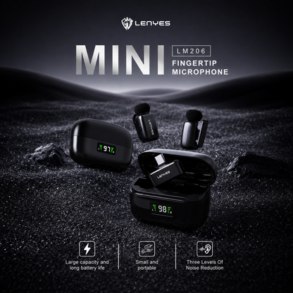 LENYES LM206 Wireless Lavalier Microphone