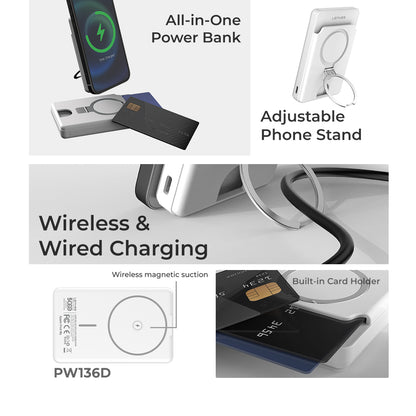 Lenyes PW136D 5000 mAh Mag Power Bank