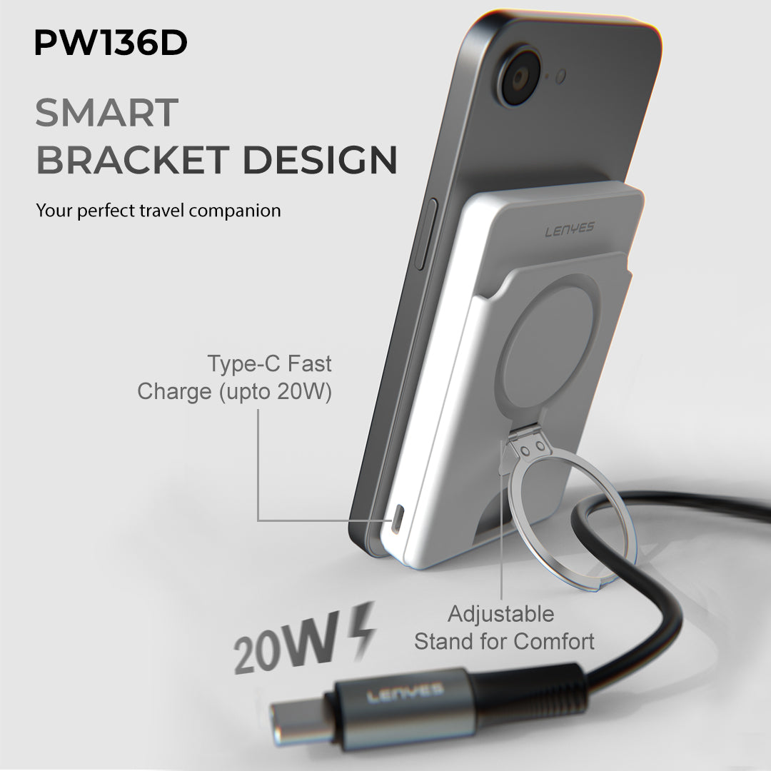 Lenyes PW136D 5000 mAh Mag Power Bank