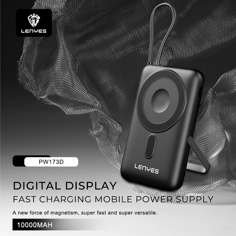 LENYES PW173D 10000mAh Wireless Power Bank