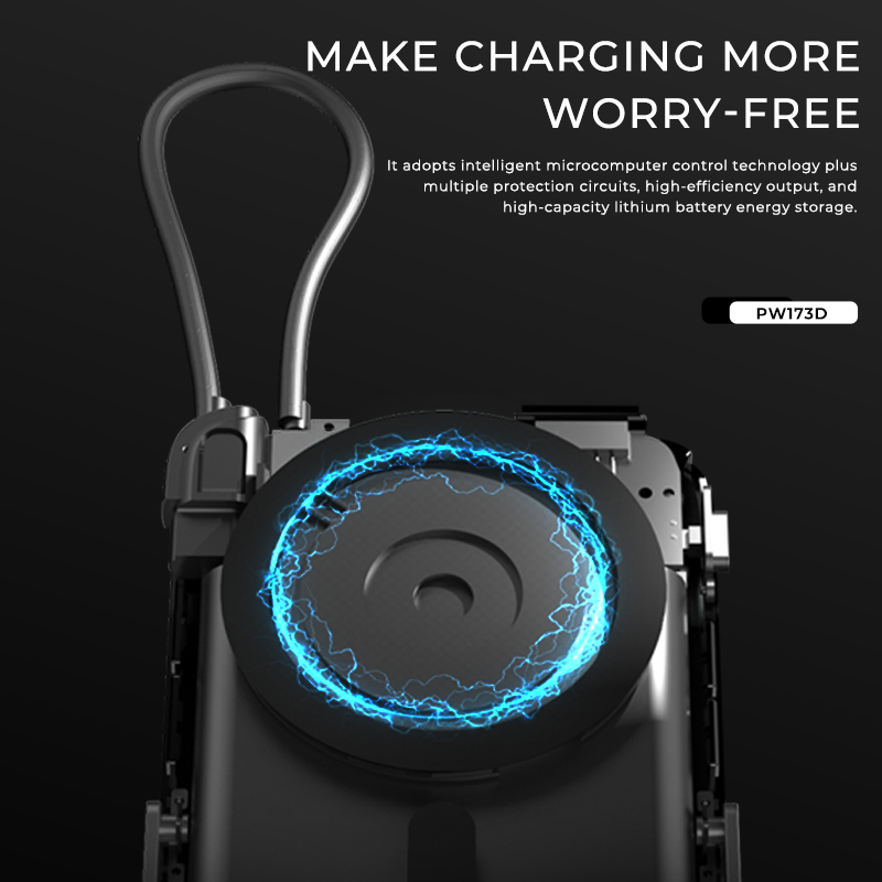 LENYES PW173D 10000mAh Wireless Power Bank