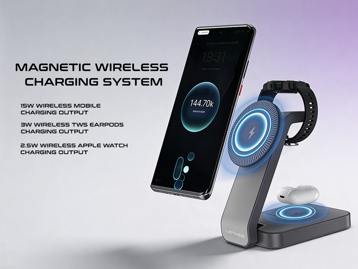 Lenyes  PW313 Wireless Desk Charger
