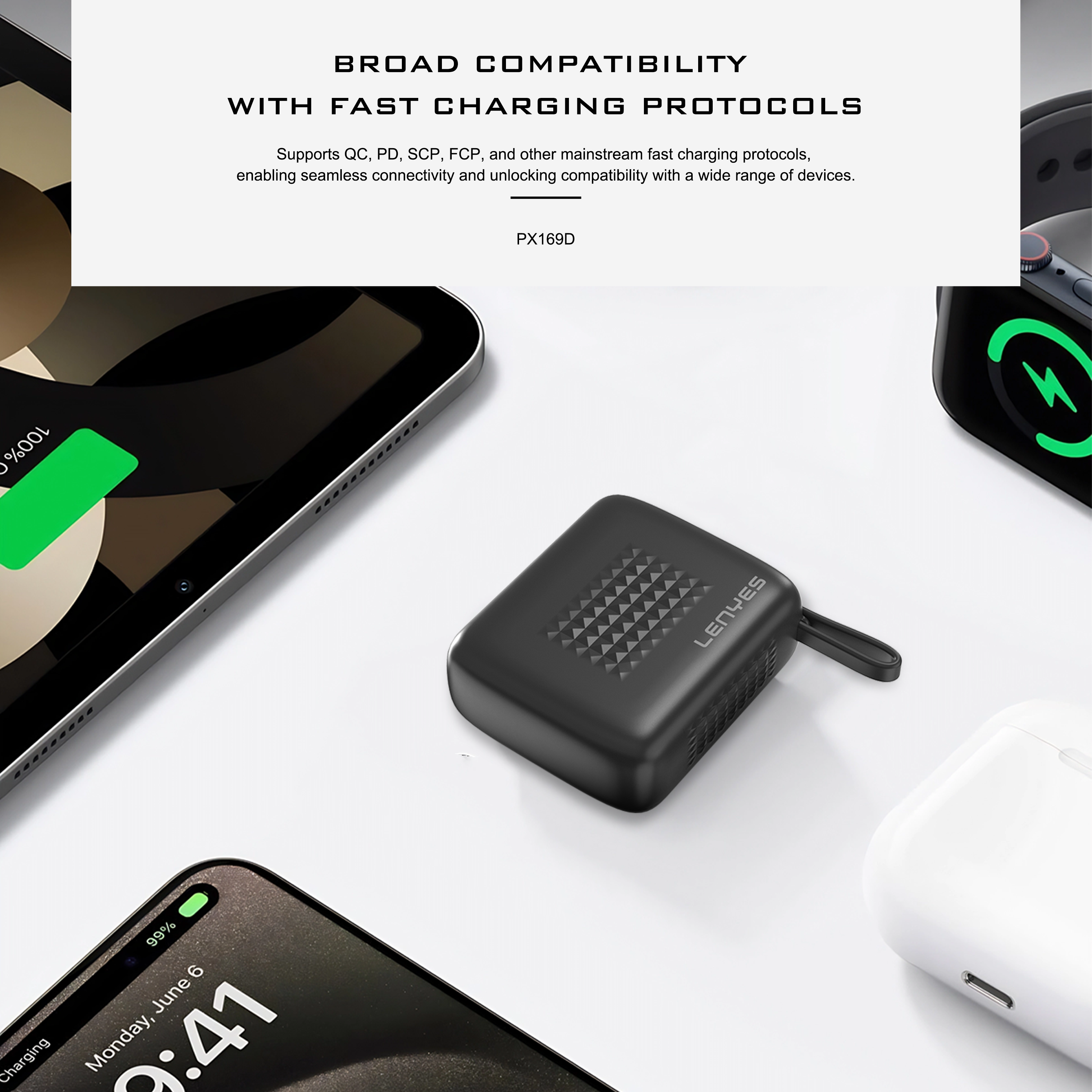 Lenyes PX169 10000 mAh Power Bank