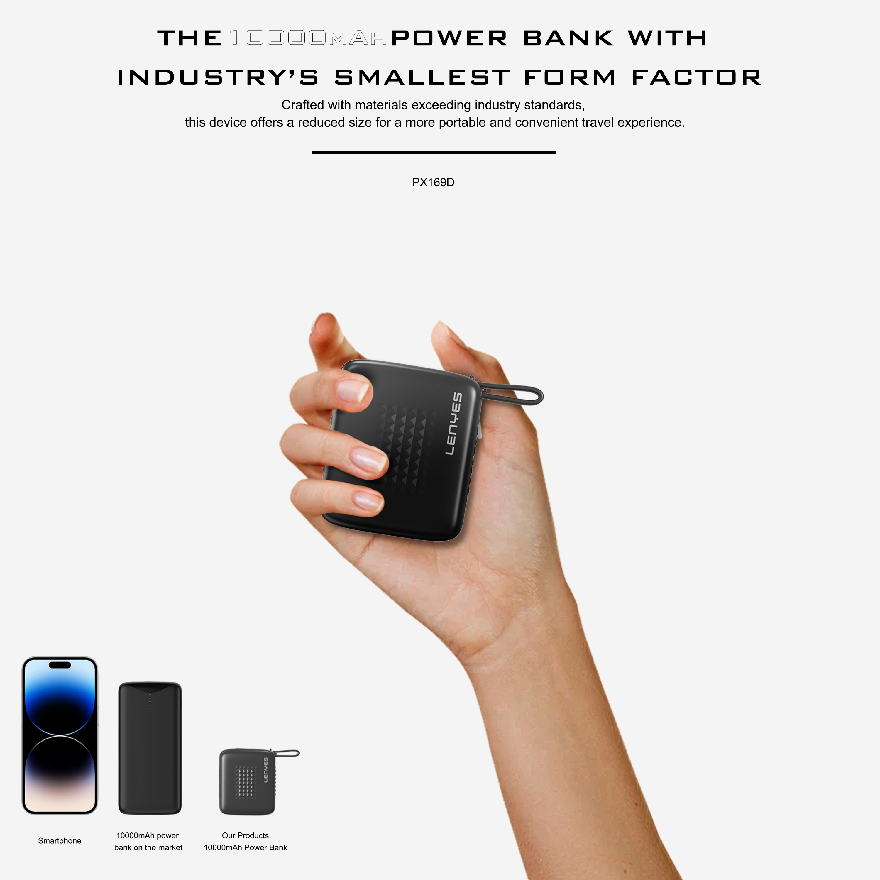 Lenyes PX169 10000 mAh Power Bank