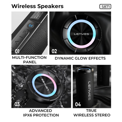 Lenyes S871 60 Watt Portable Speaker