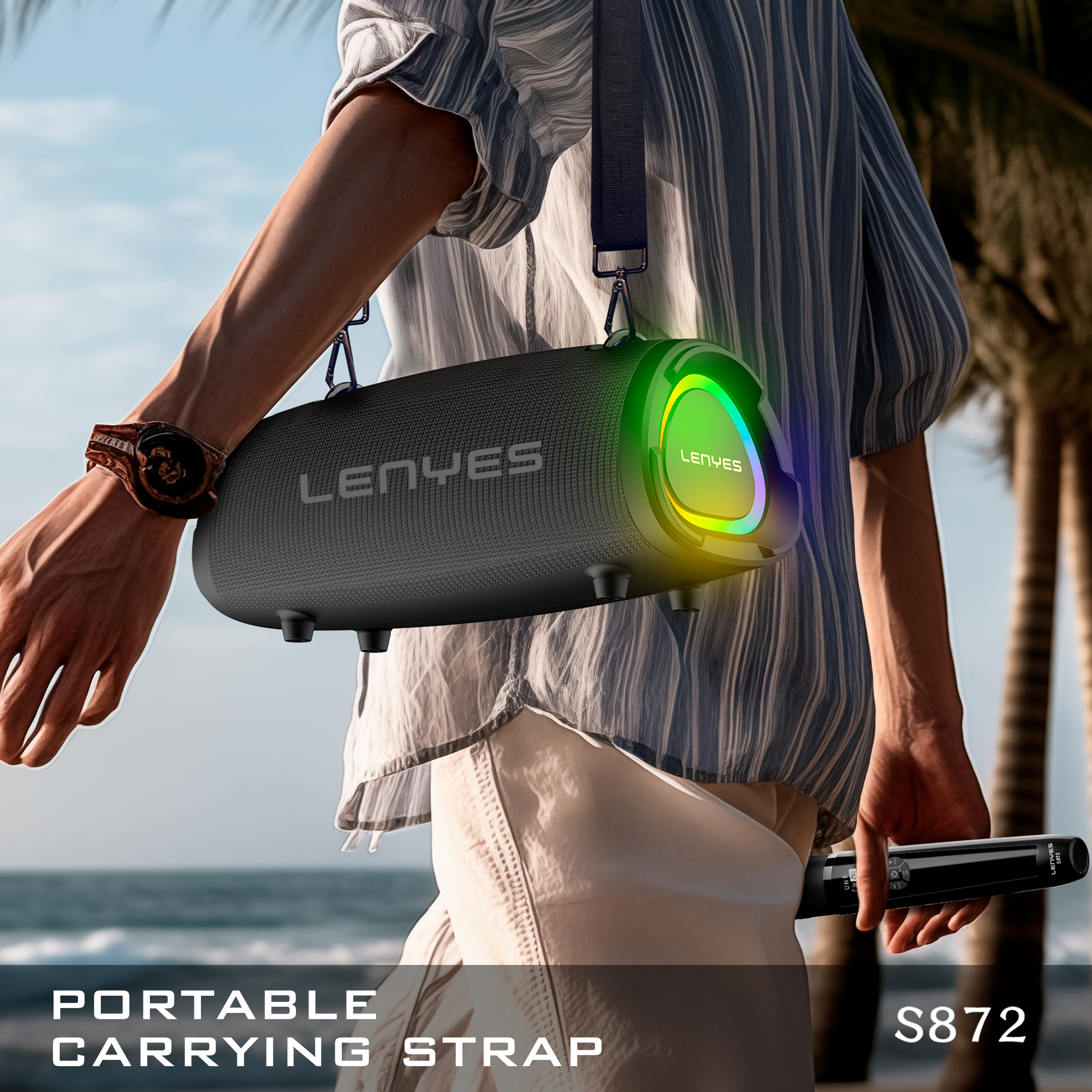 LENYES S872 160W Portable Karaoke Speaker
