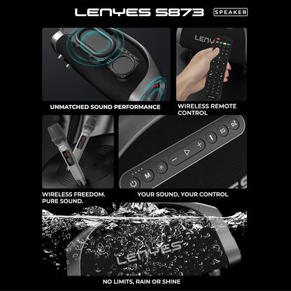 LENYES S873 400W Portable Party Speaker