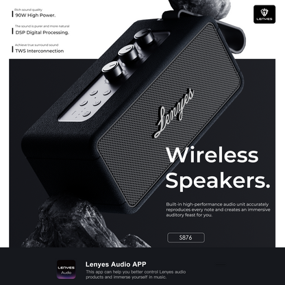 LENYES S876 90W Portable Bluetooth Speaker