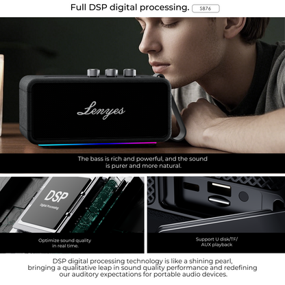LENYES S876 90W Portable Bluetooth Speaker