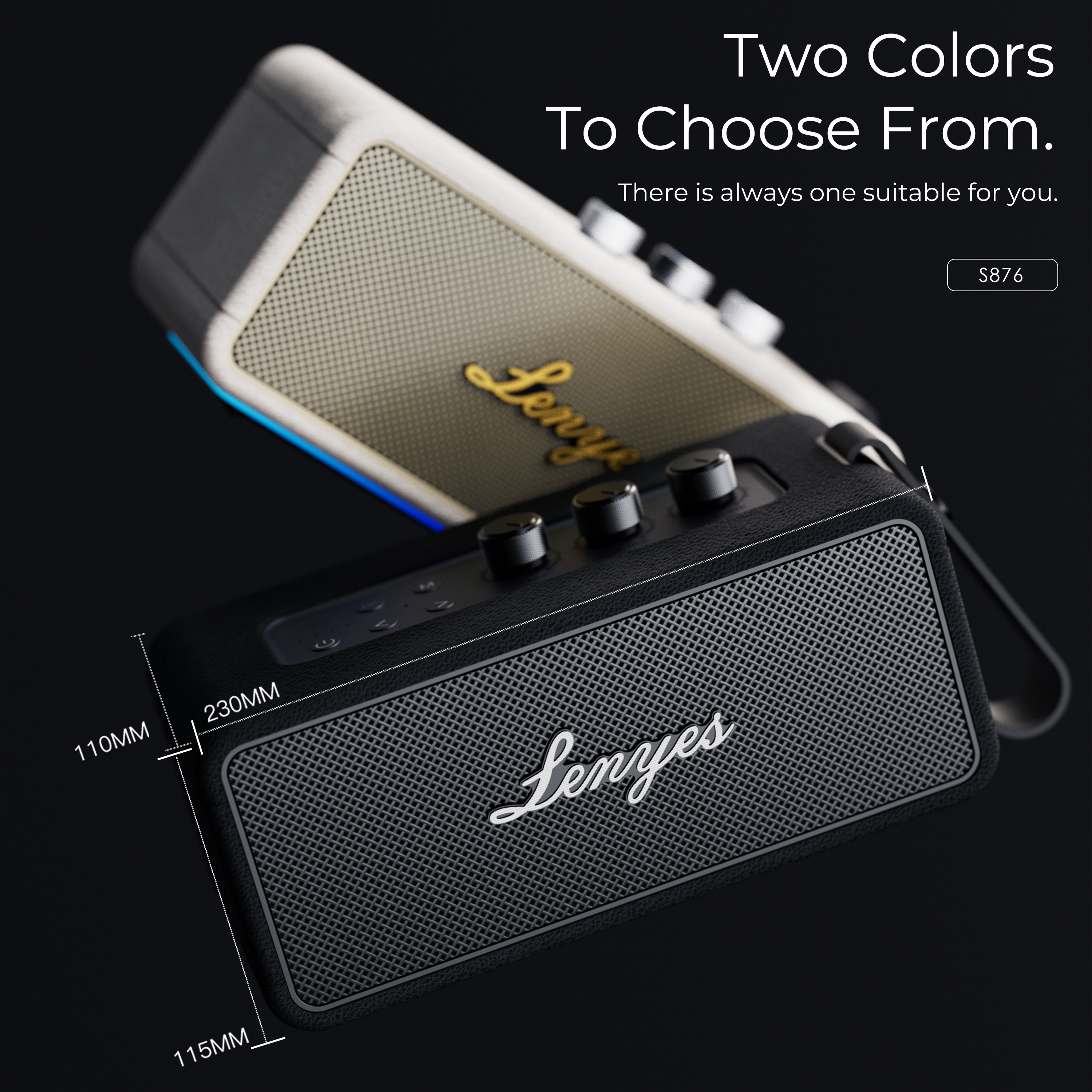 LENYES S876 90W Portable Bluetooth Speaker