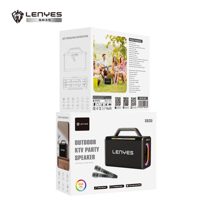 Lenyes S835 200 Watt Peak Karaoke Portable Party Speaker