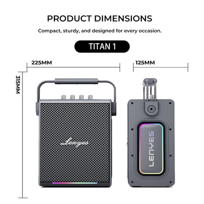 LENYES TITAN 1 180W Portable Karaoke Speaker