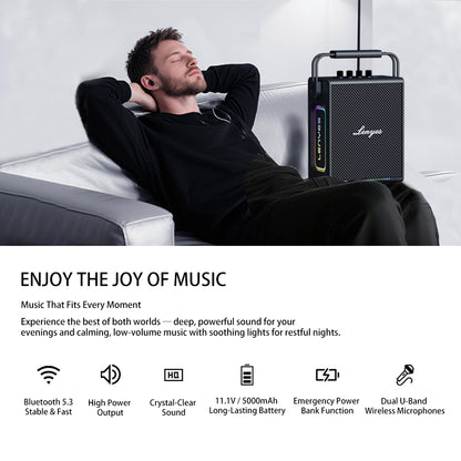 LENYES TITAN 1 180W Portable Karaoke Speaker
