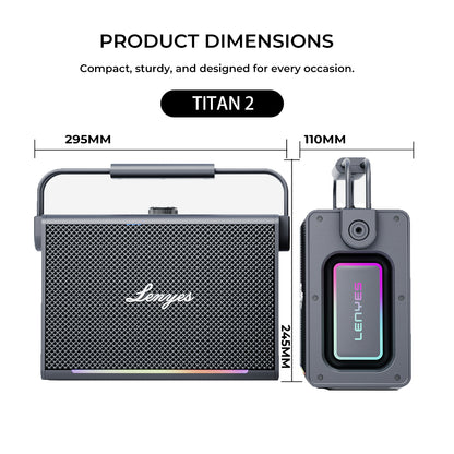 LENYES TITAN 2 200W Portable Karaoke Speaker