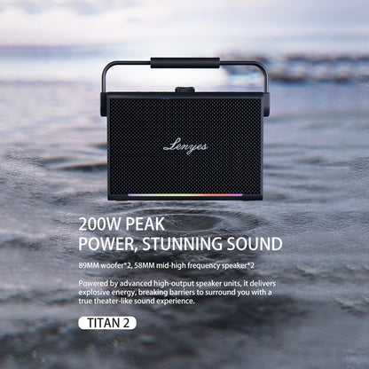LENYES TITAN 2 200W Portable Karaoke Speaker