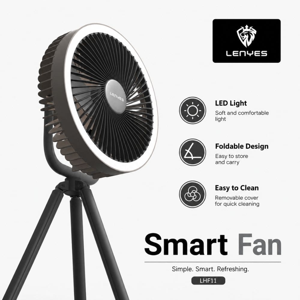 LENYES LHF11 Portable Rechargeable Smart Fan