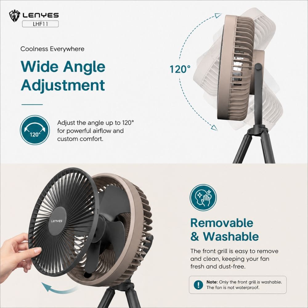 LENYES LHF11 Portable Rechargeable Smart Fan